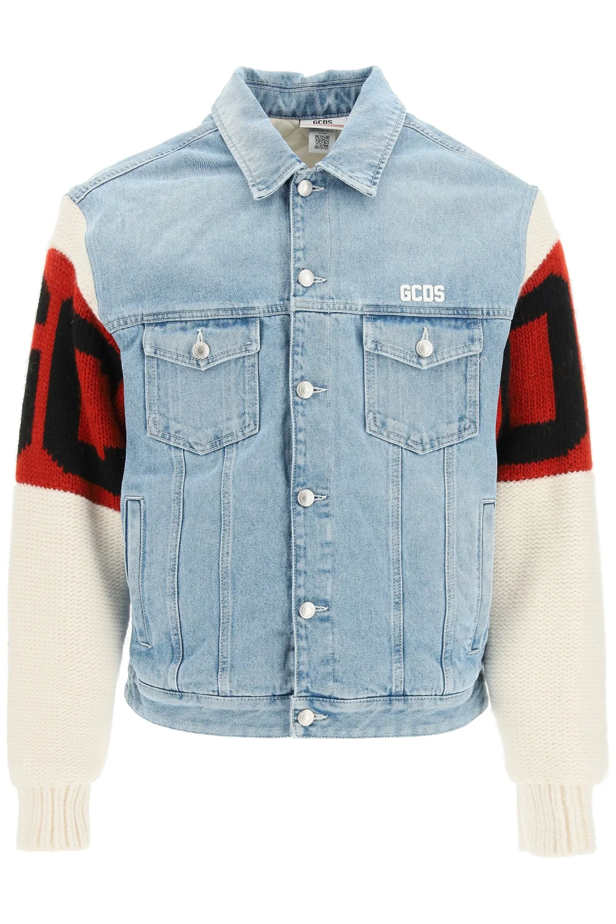GCDS Logo Intarsia Denim Jacket