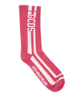 GCDS Logo Intarsia Socks