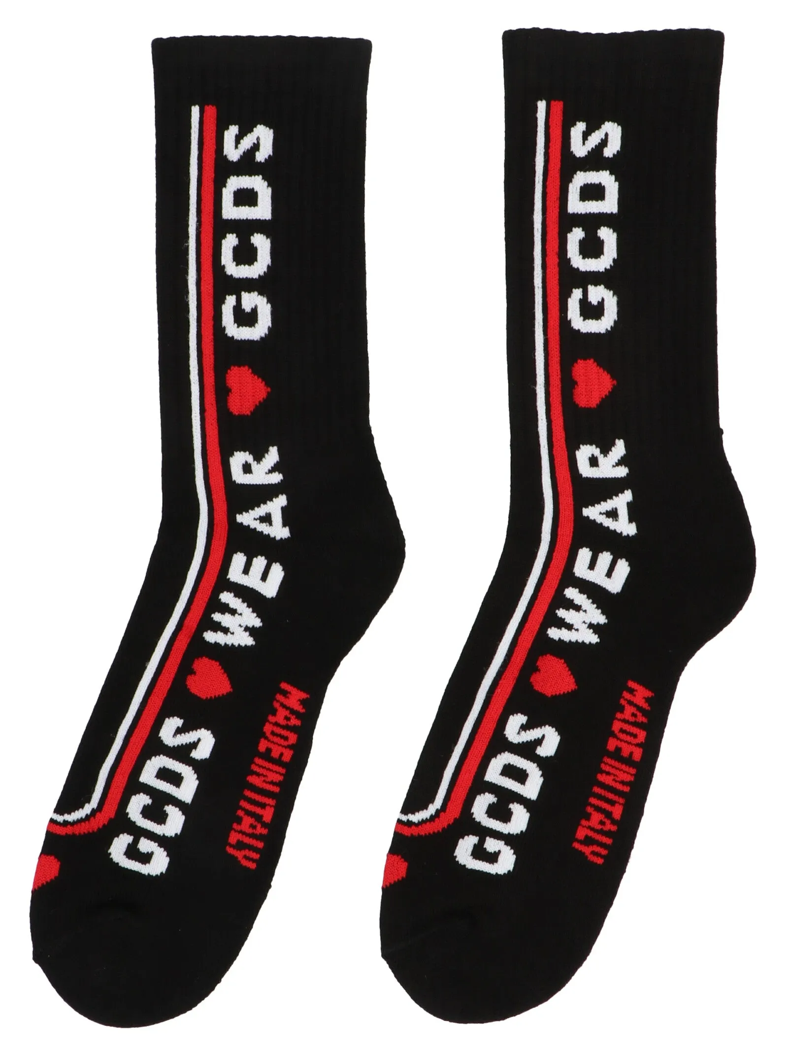 GCDS Slogan Intarsia Socks