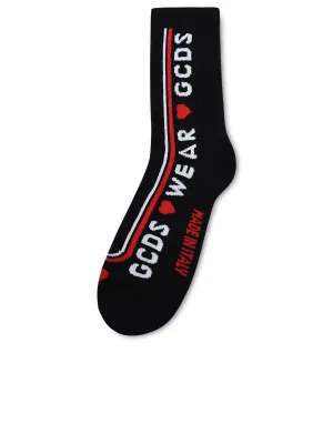 GCDS Slogan Intarsia Socks