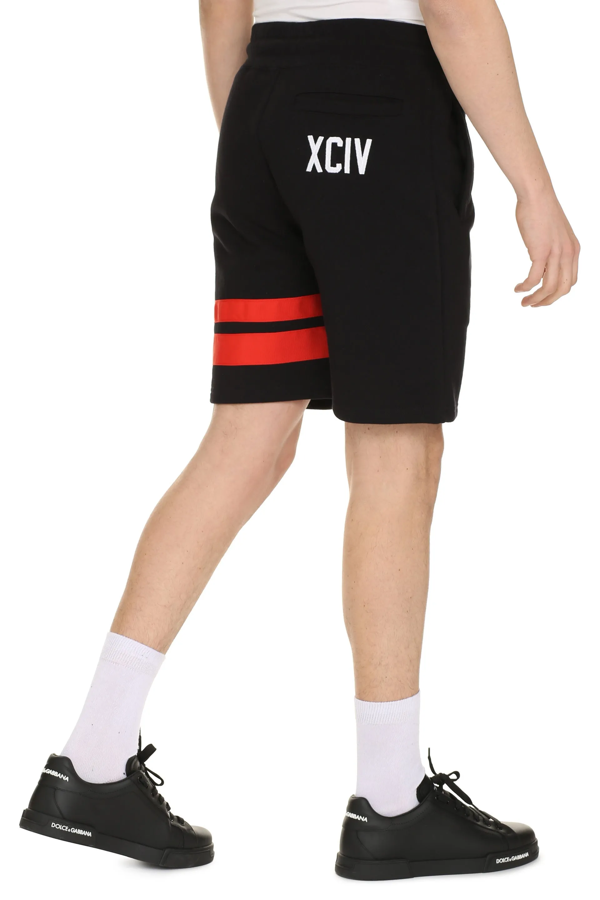 GCDS Stripe-Detailed Drawstring Track Shorts