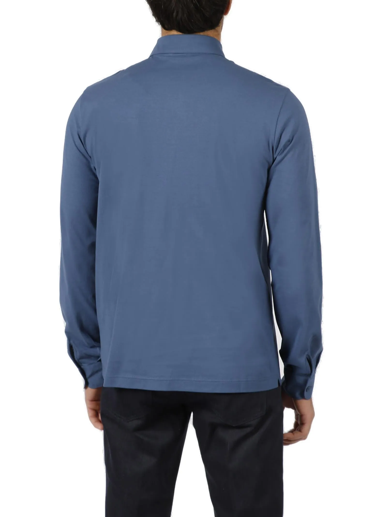 Herno Buttoned Long Sleeve Polo Shirt