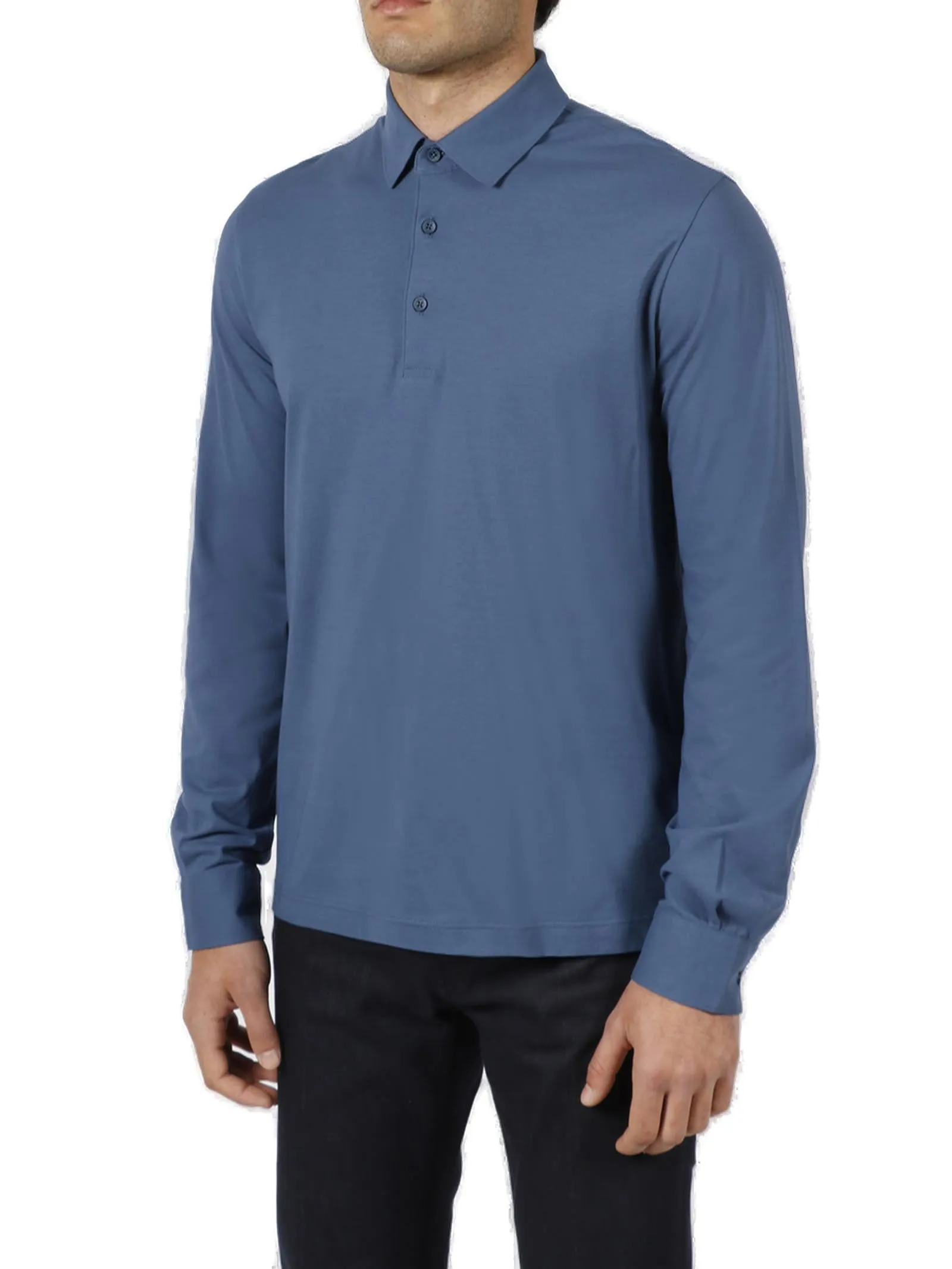 Herno Buttoned Long Sleeve Polo Shirt