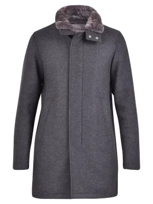 Herno Fur Collared Coat