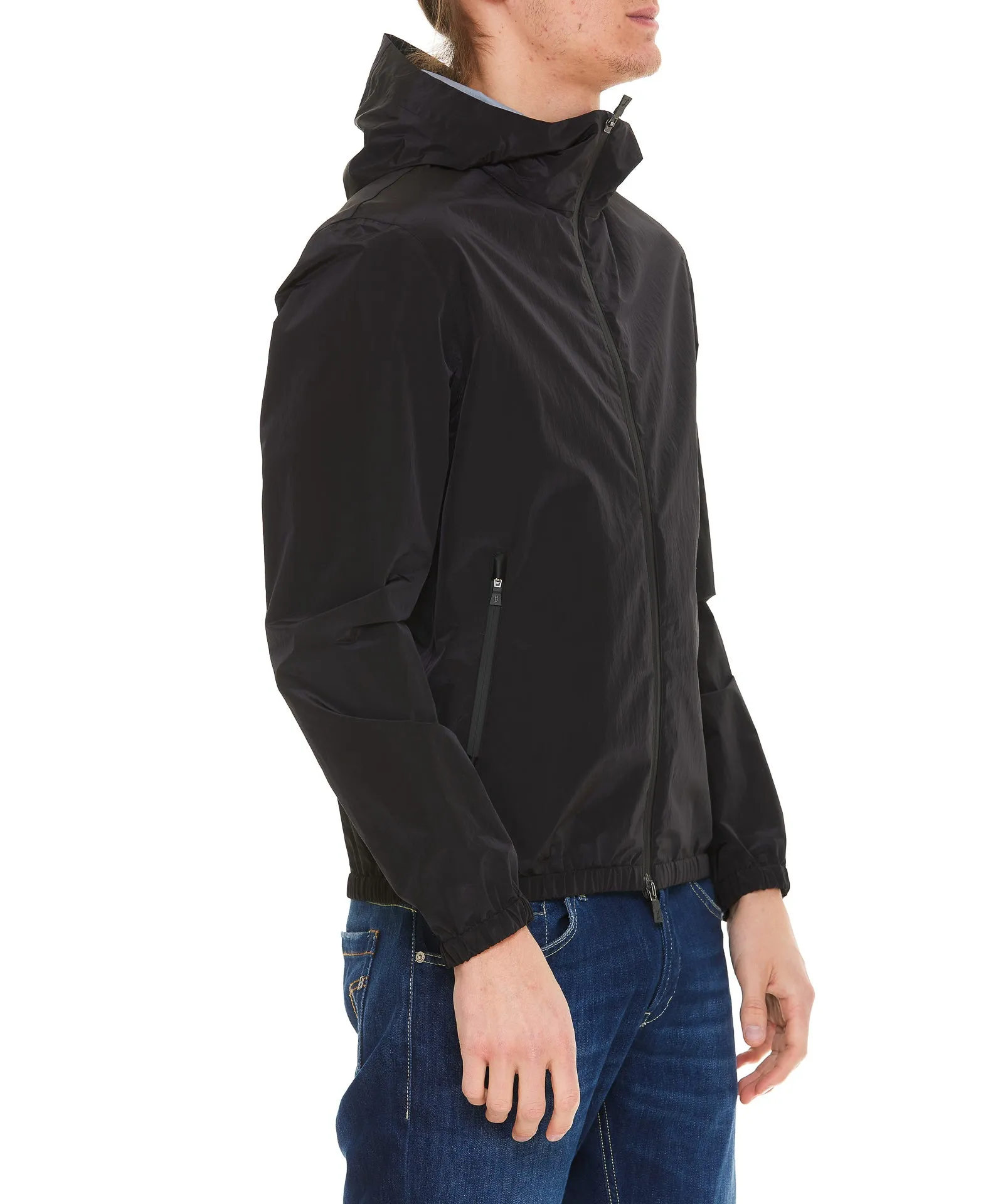 Herno Hooded Zip-Up Jacket