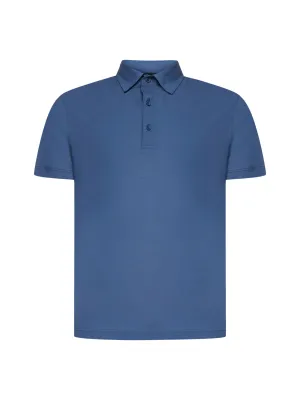 Herno Jersey Crepe Polo Shirt