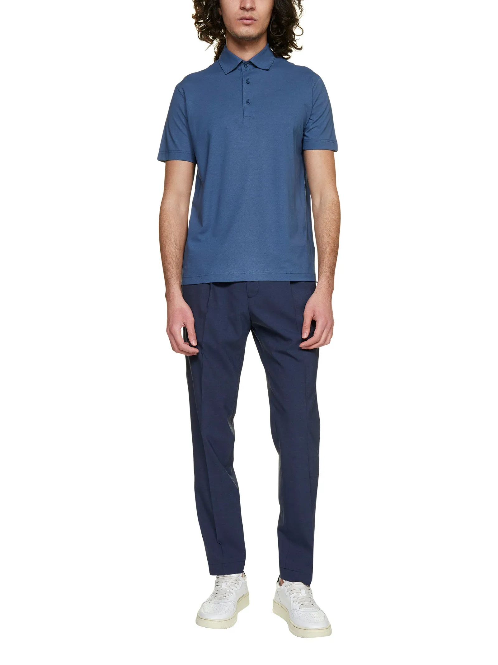 Herno Jersey Crepe Polo Shirt