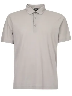 Herno Jersey Crepe Polo Shirt