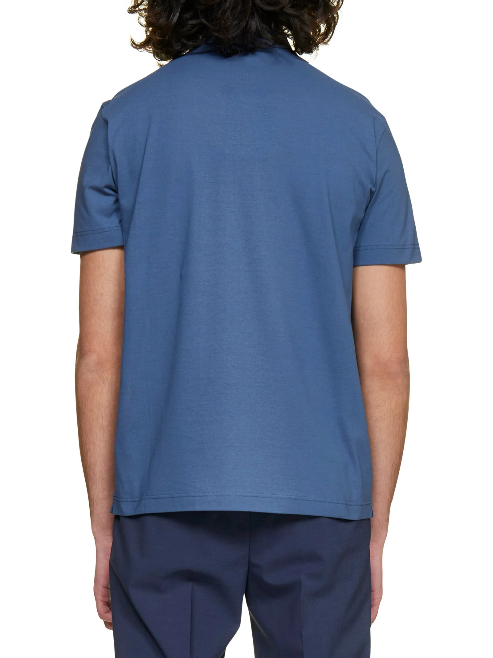 Herno Jersey Crepe Polo Shirt