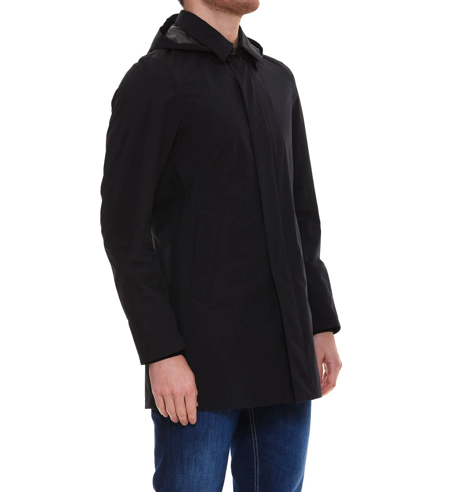 Herno Long-Sleeved Hooded Jacket