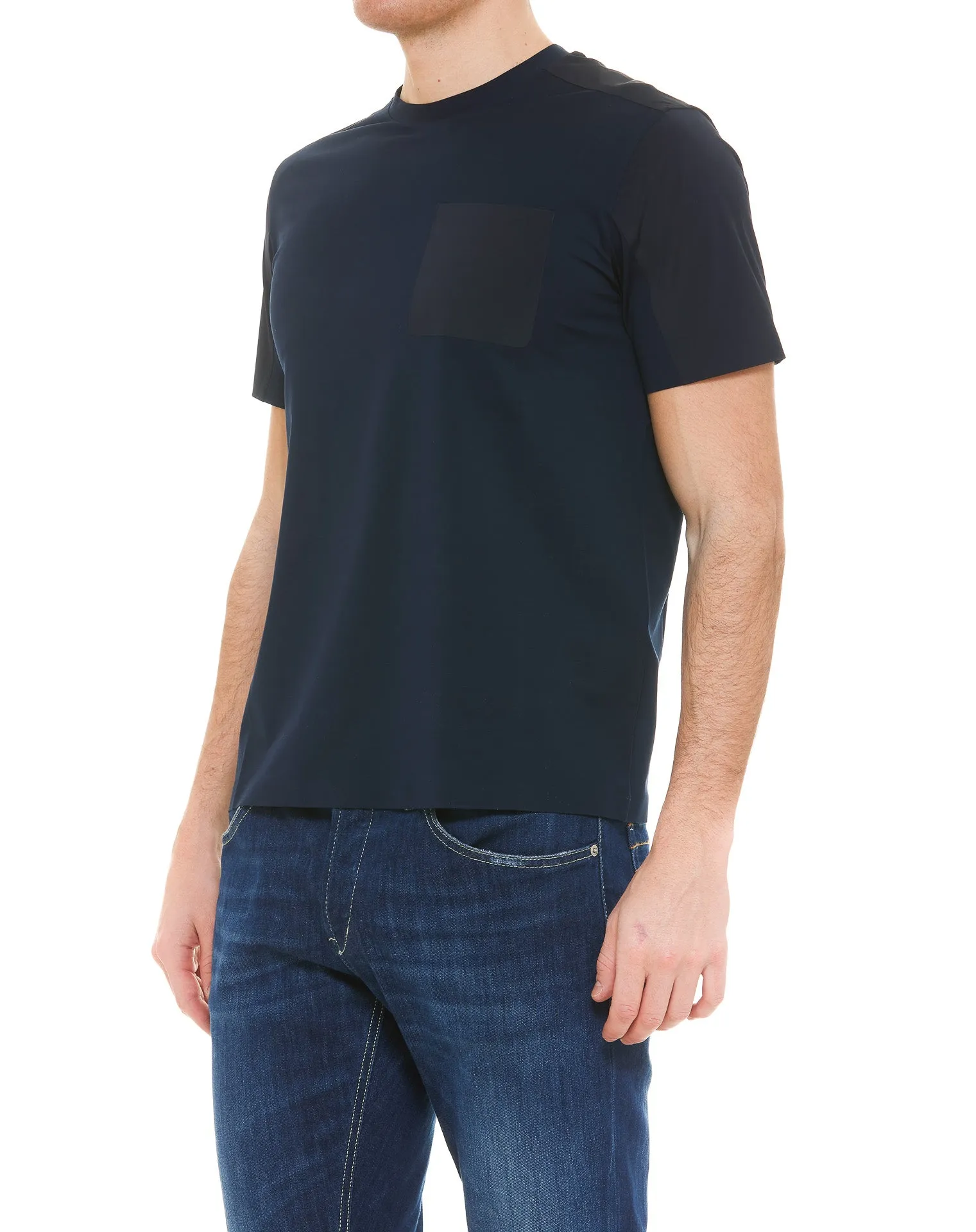 Herno Panelled Crewneck T-Shirt
