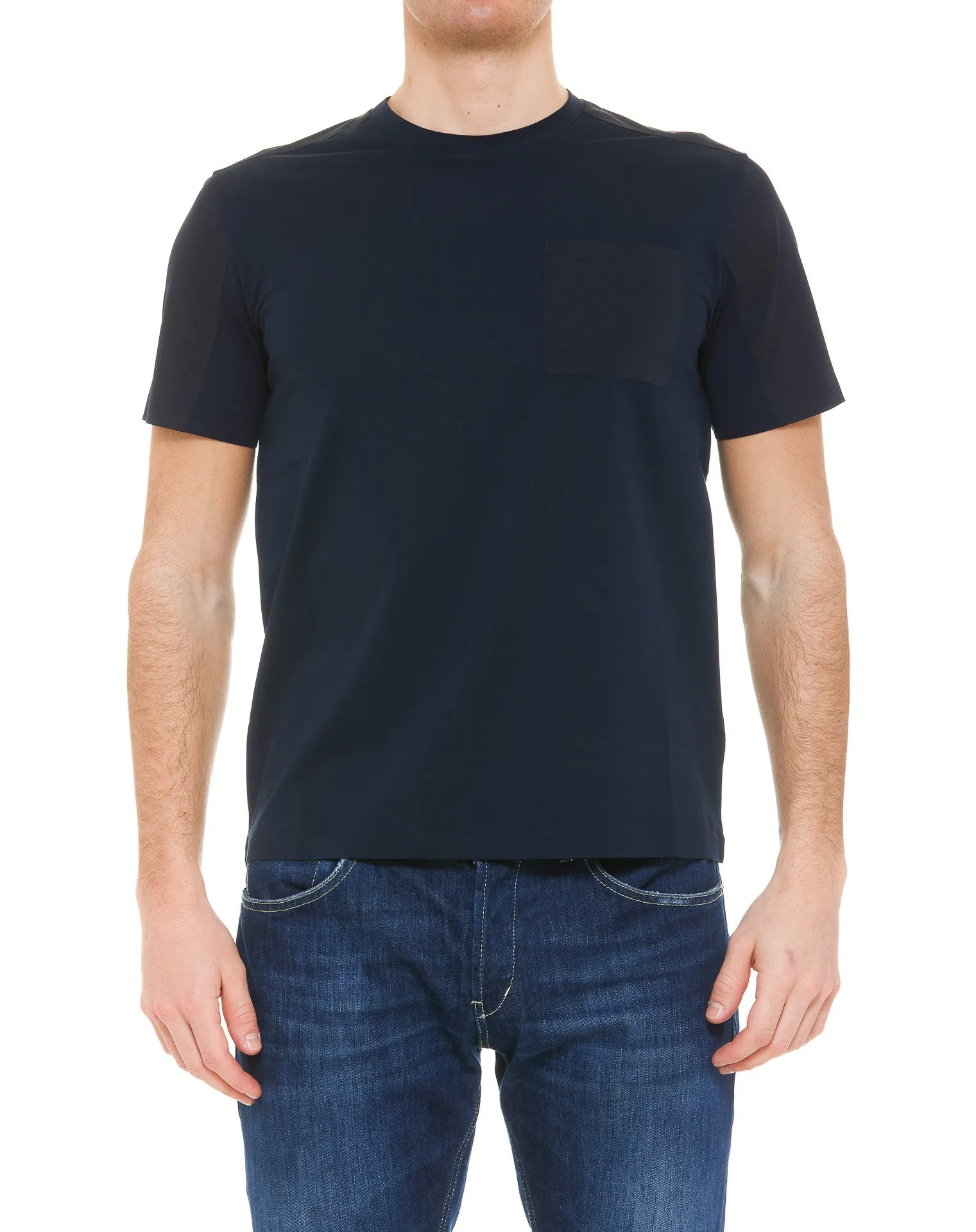 Herno Panelled Crewneck T-Shirt