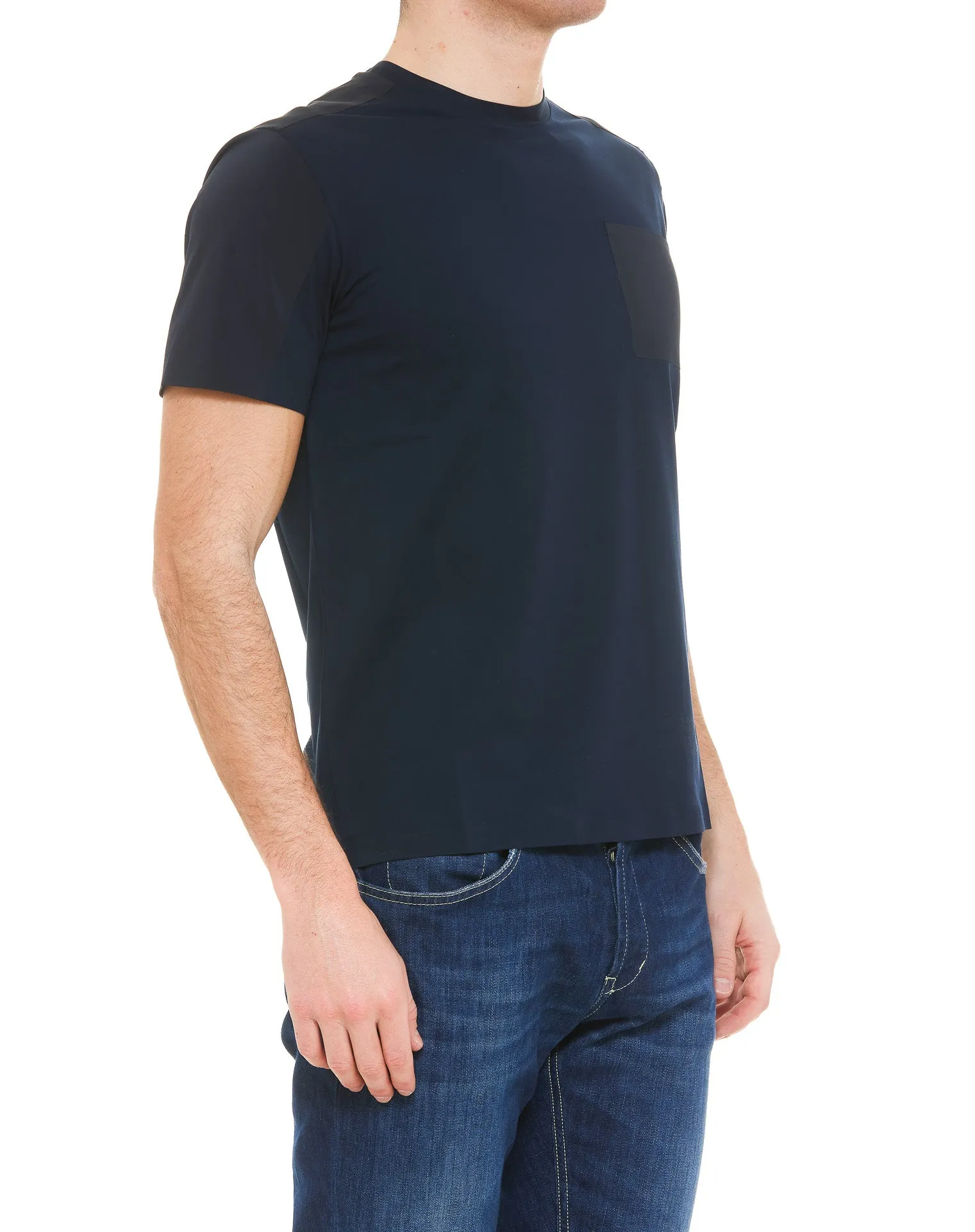 Herno Panelled Crewneck T-Shirt