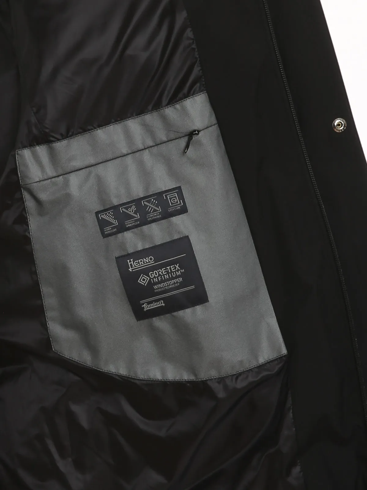 Herno Zip-Up Hooded Padded Coat