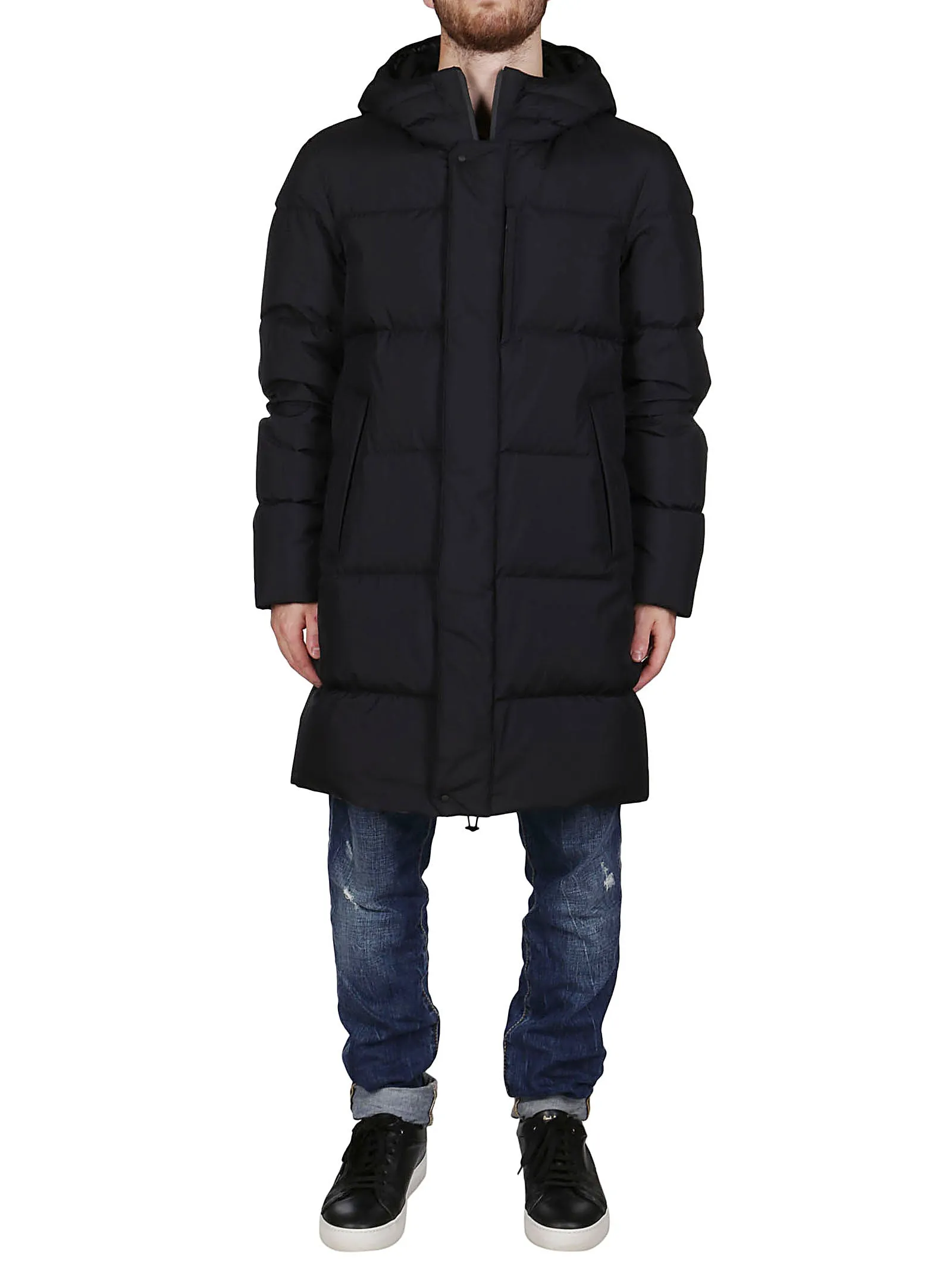 Herno Zip-Up Hooded Padded Coat