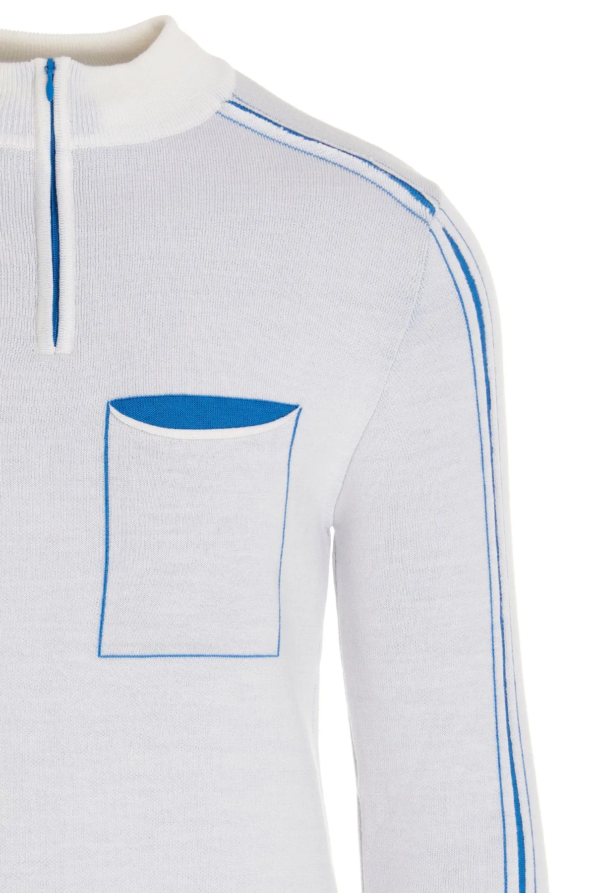 Jacquemus Alt Half-Zipped Knitted Top