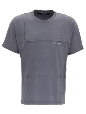 Jacquemus Checked Top Stitches T-Shirt