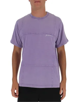 Jacquemus Checked Top Stitches T-Shirt