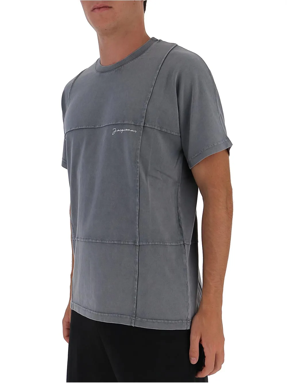 Jacquemus Checked Top Stitches T-Shirt