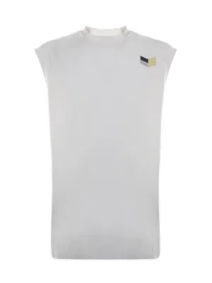 Jil Sander Chevron Embroidered Crewneck Tank Top
