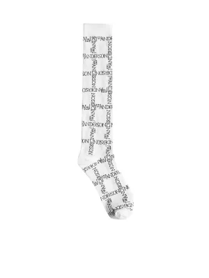 JW Anderson Logo Grid Intarsia Socks