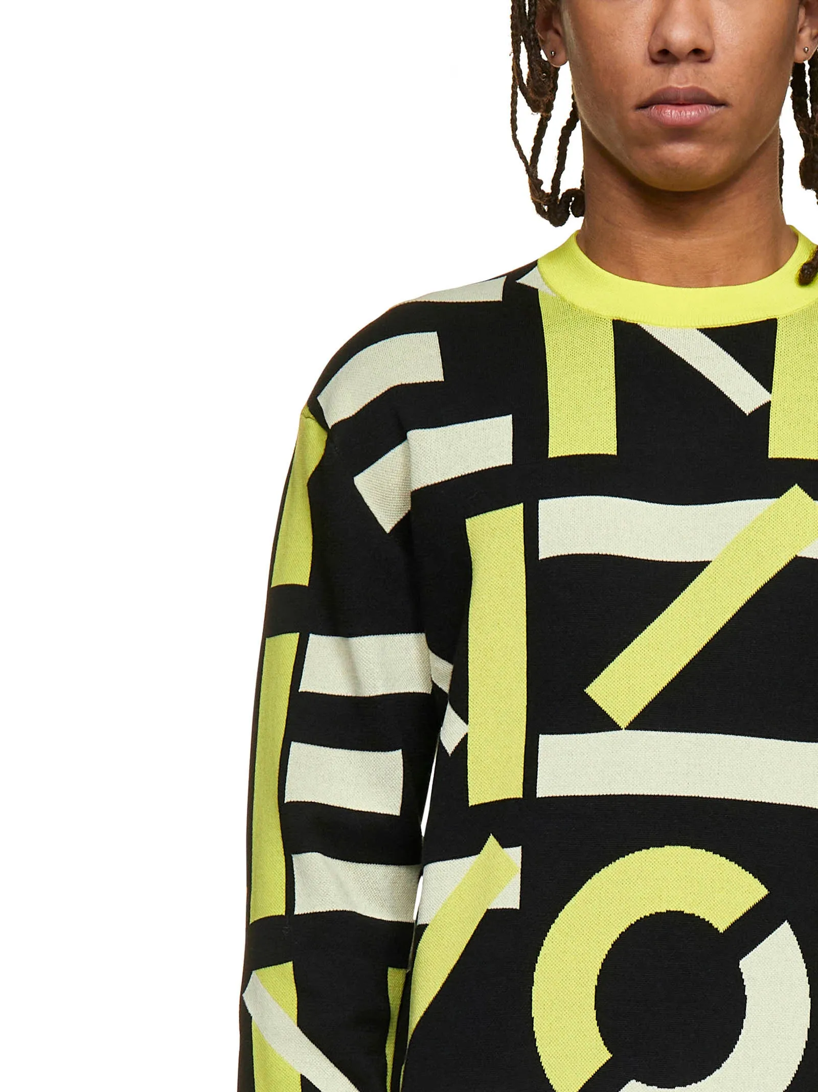 Kenzo Allover Logo Intarsia Sweater