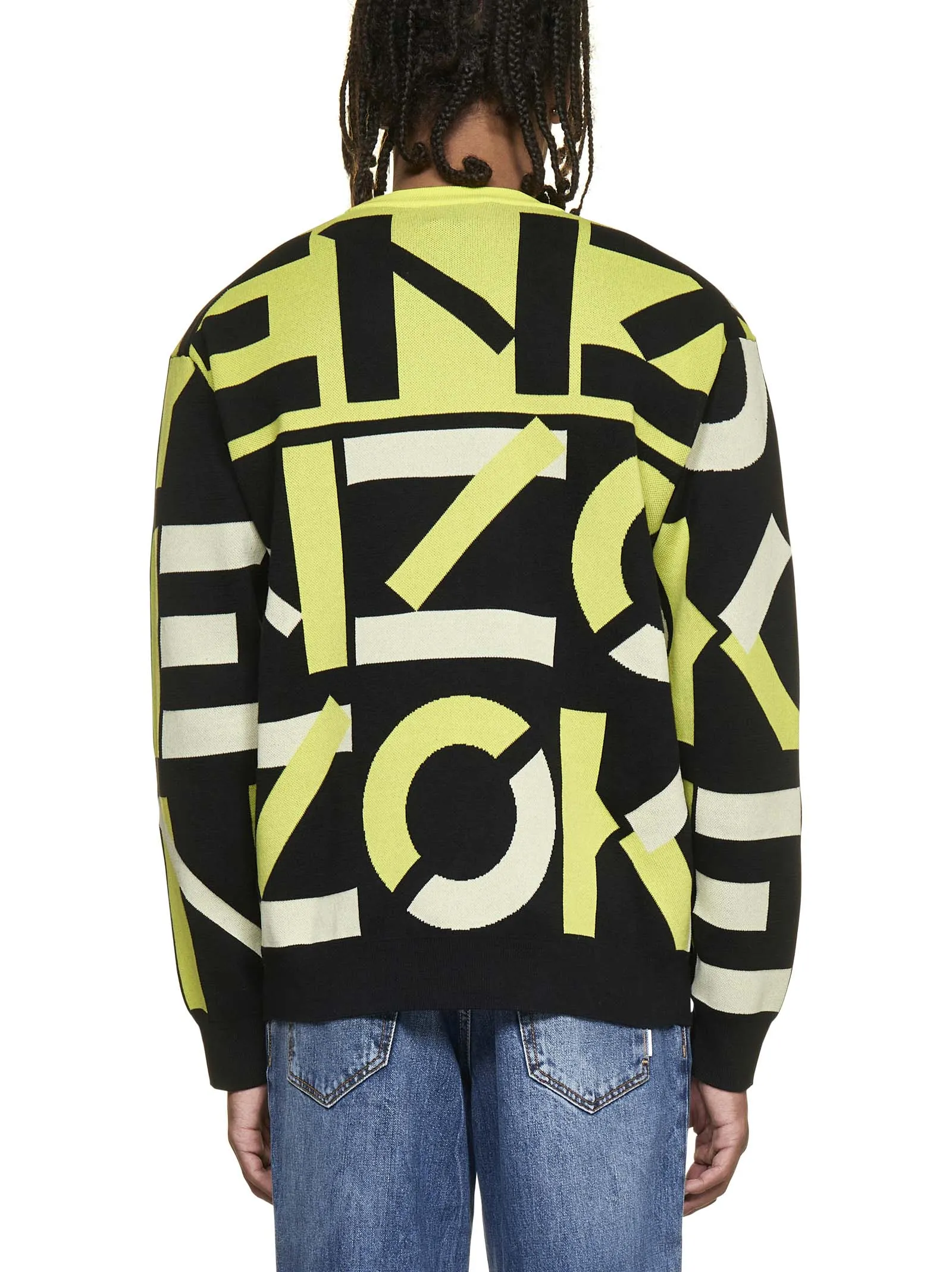 Kenzo Allover Logo Intarsia Sweater