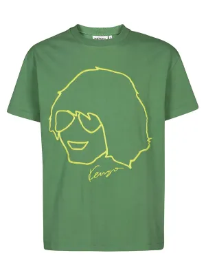 Kenzo Graphic Print Crewneck T-Shirt