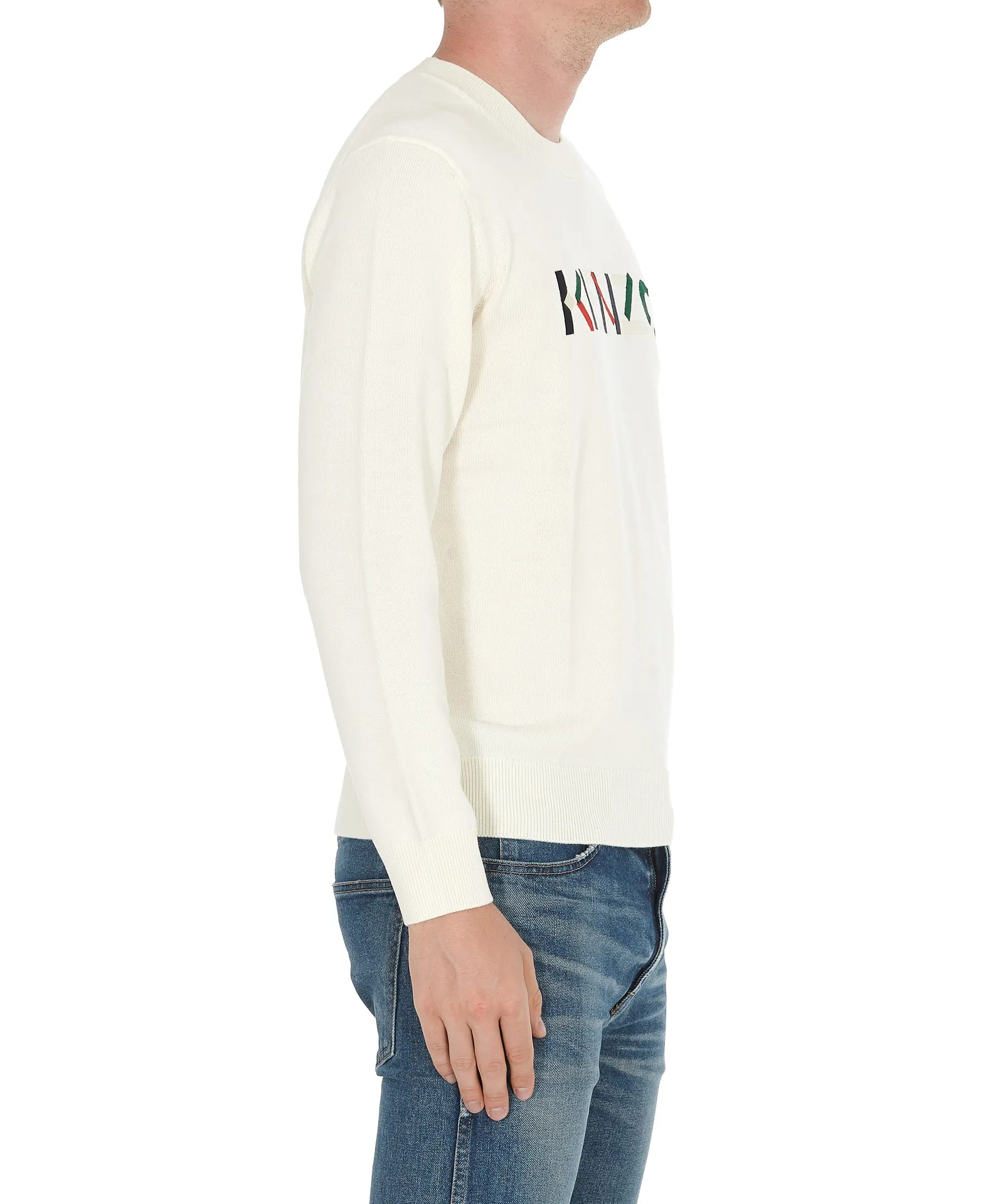 Kenzo Logo Embroidered Knitted Sweater