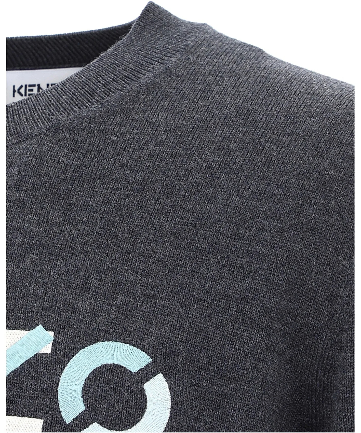 Kenzo Logo Embroidered Knitted Sweater