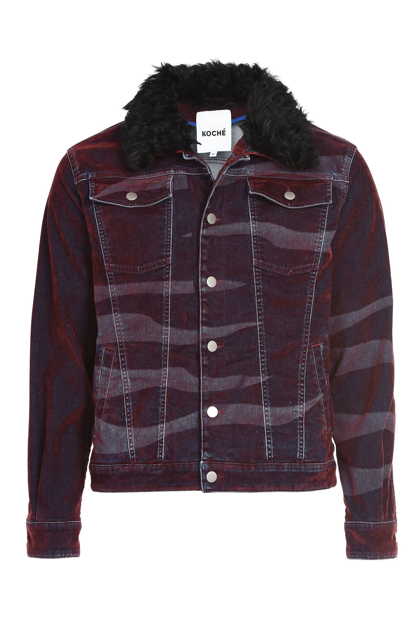 Koch Fur Collar Denim Jacket