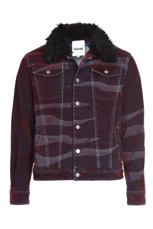Koch Fur Collar Denim Jacket