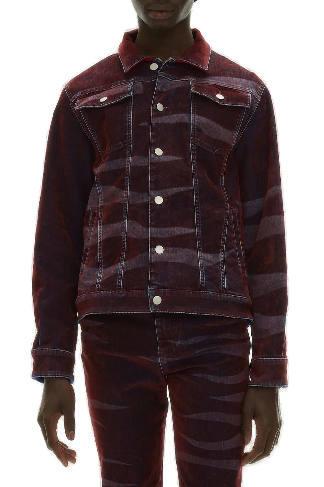 Koch Fur Collar Denim Jacket