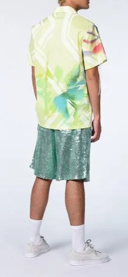 Koch High-Shine Elastic Waist Shorts