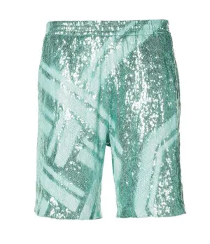 Koch High-Shine Elastic Waist Shorts