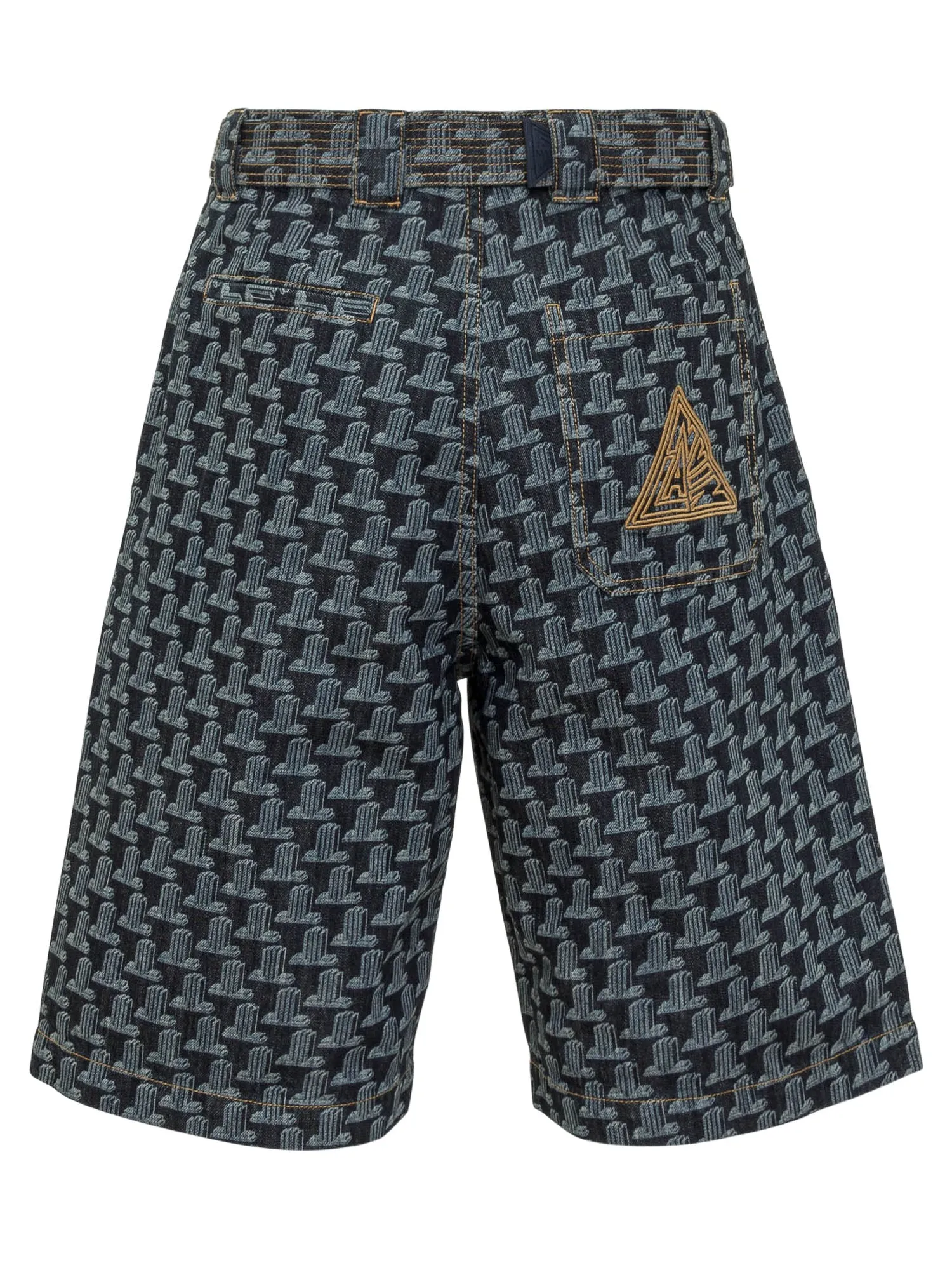 Lanvin Logo Embroidered High Waist Shorts