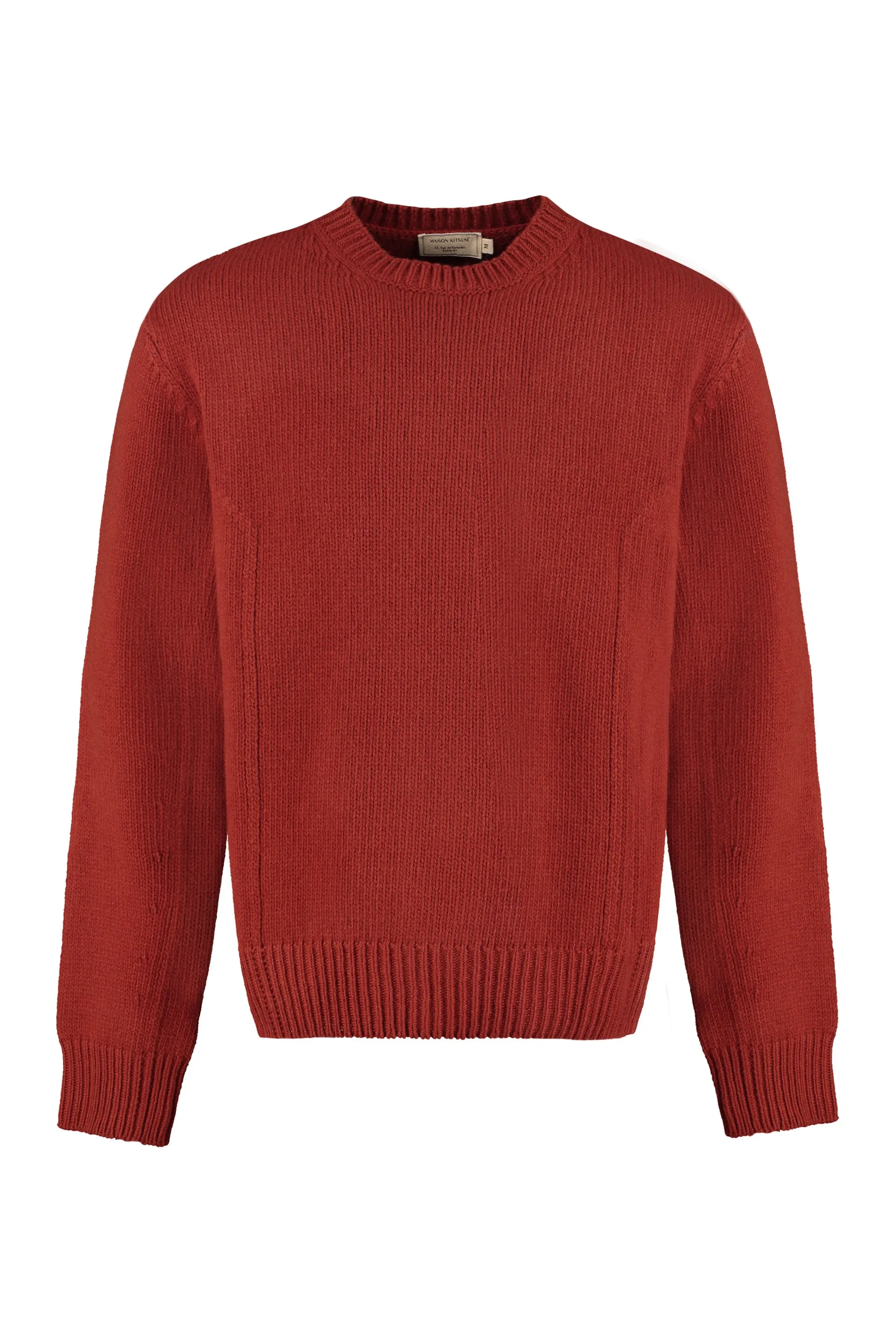 Maison Kitsun Ribbed Crewneck Sweater