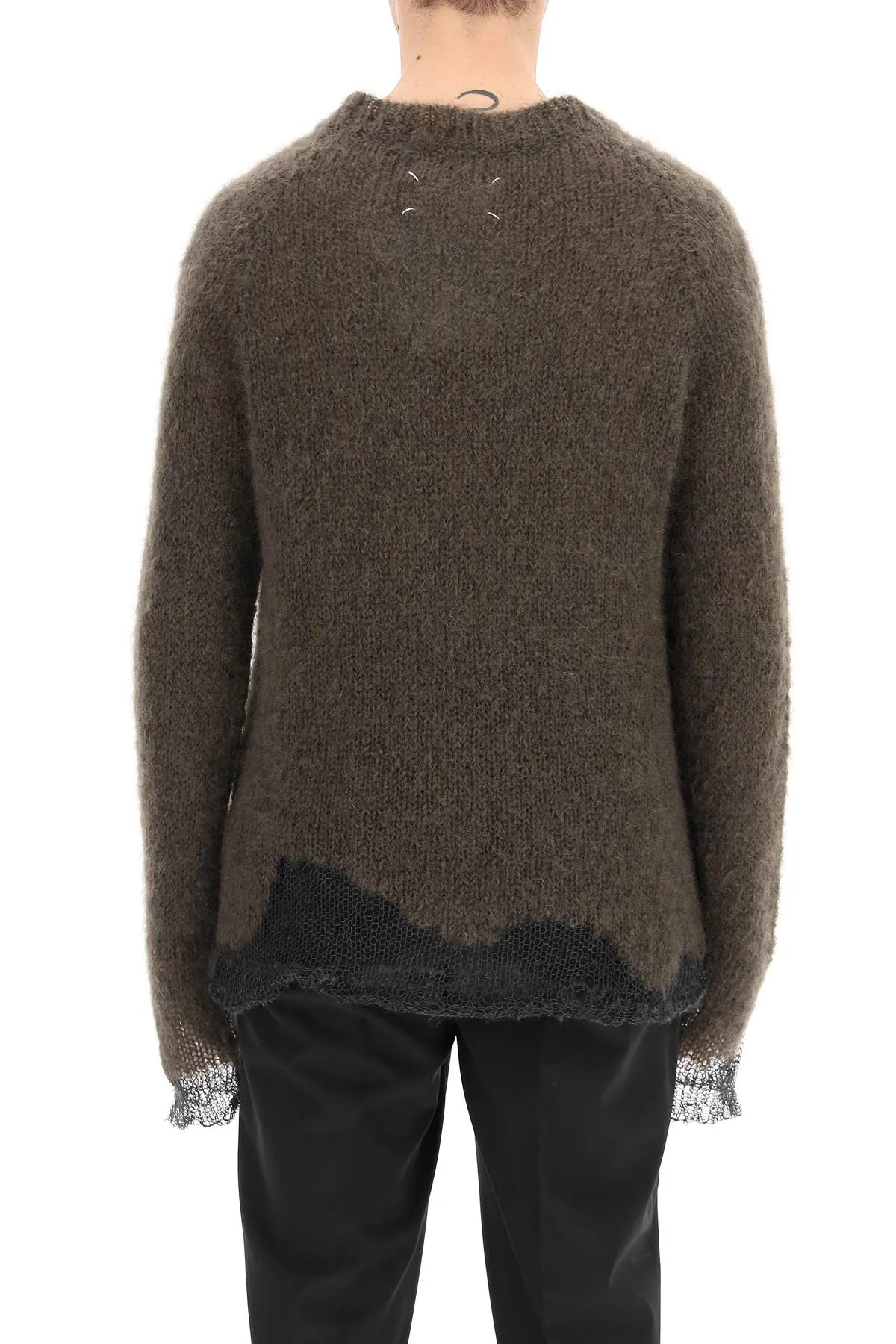 Maison Margiela Distressed Crewneck Sweater