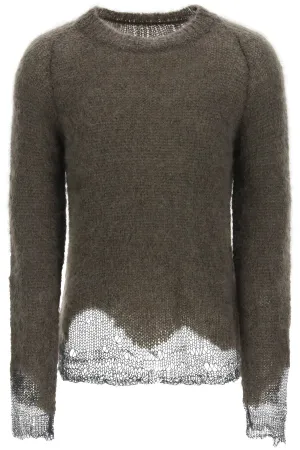 Maison Margiela Distressed Crewneck Sweater