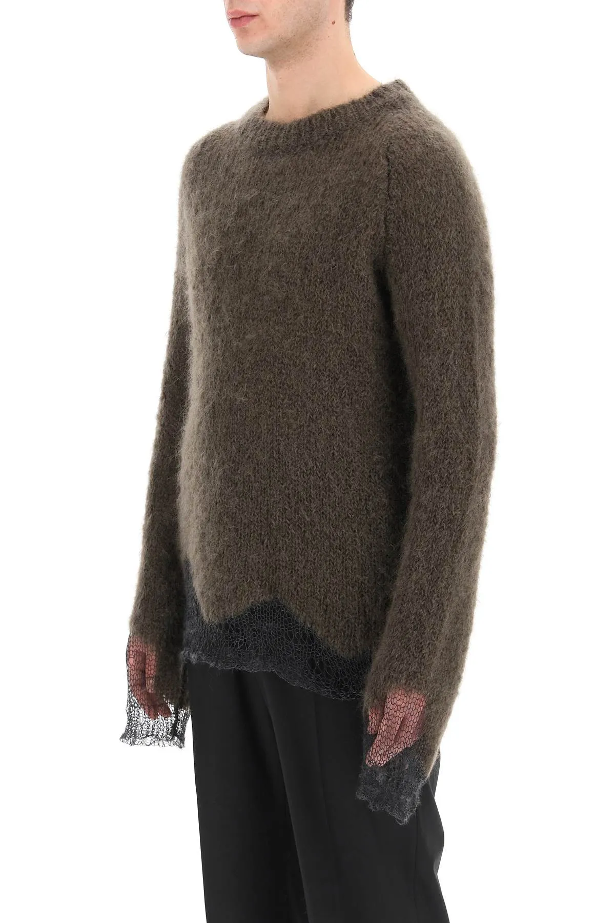 Maison Margiela Distressed Crewneck Sweater