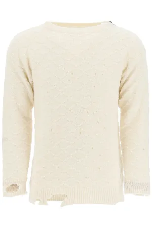 Maison Margiela Distressed Knitted Jumper