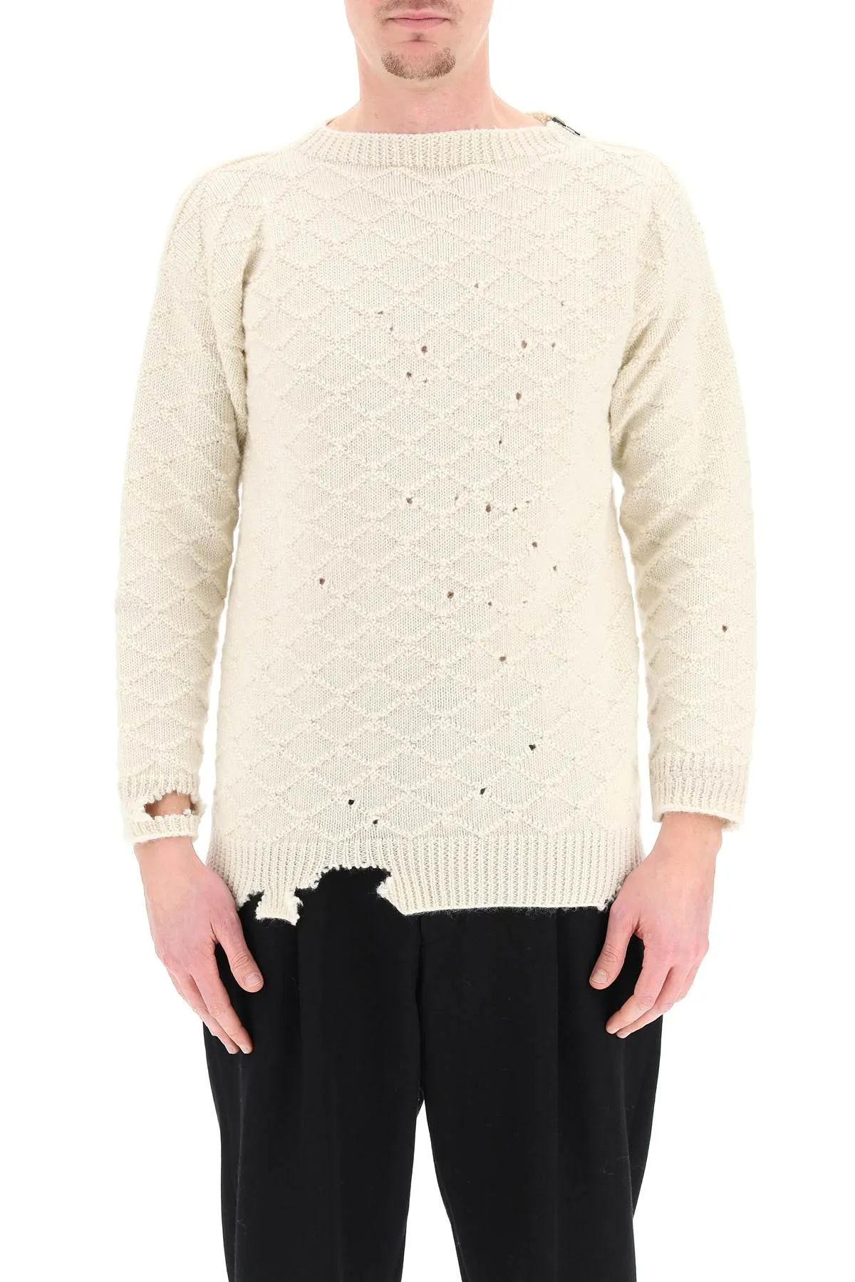 Maison Margiela Distressed Knitted Jumper
