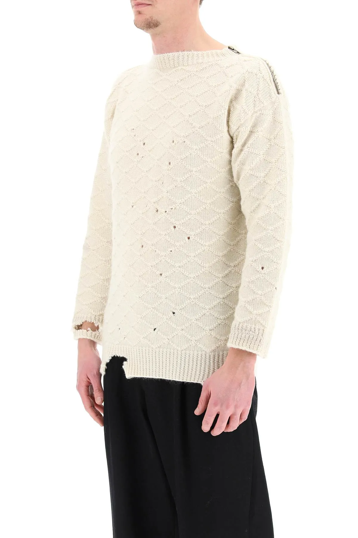 Maison Margiela Distressed Knitted Jumper