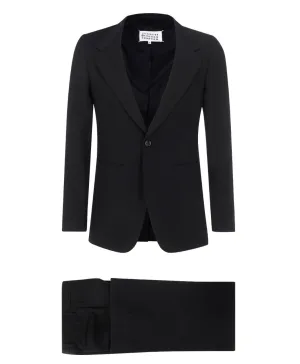 Maison Margiela Single-Breasted Wide Leg Suit