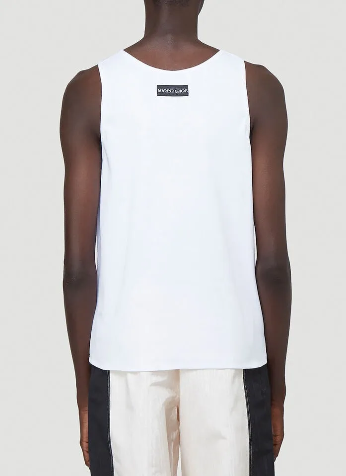 Marine Serre Logo Print Tank Top