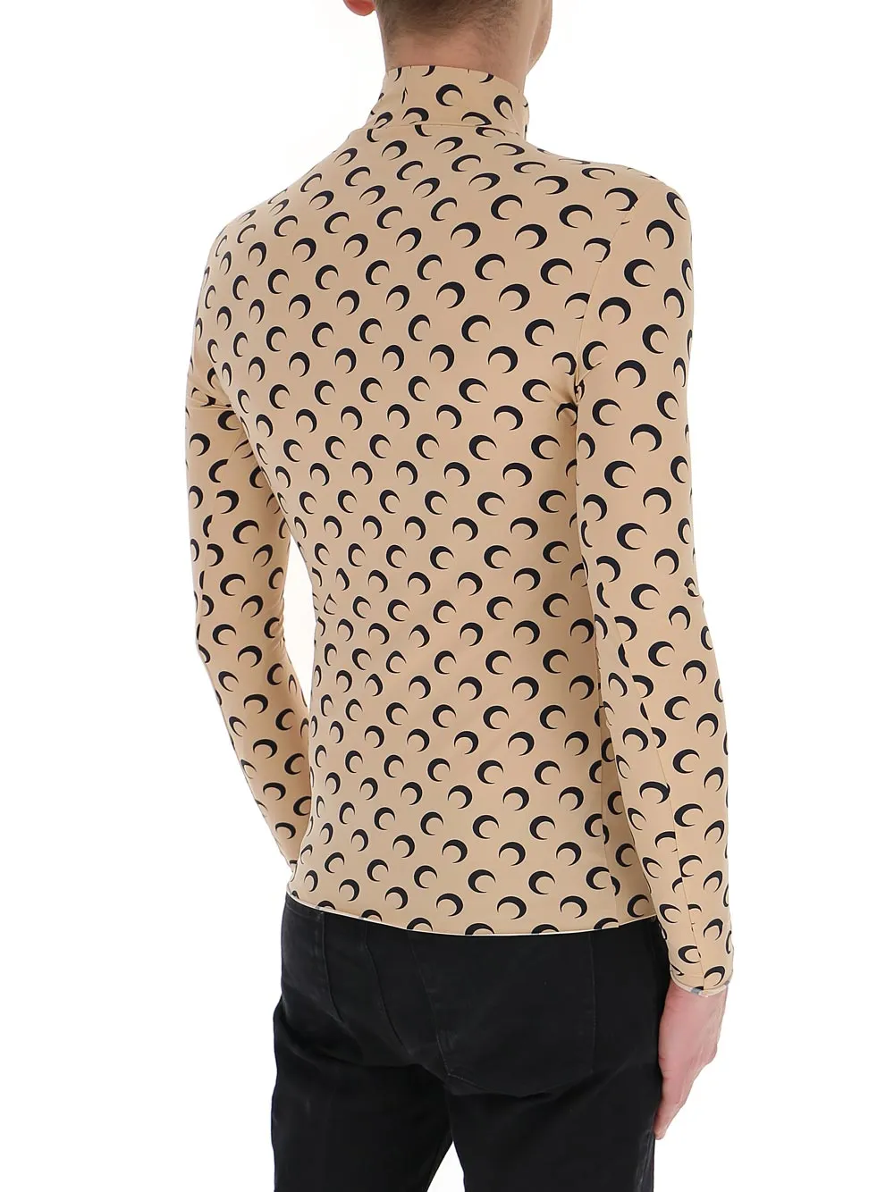 Marine Serre Moon Motif Long-Sleeve Top