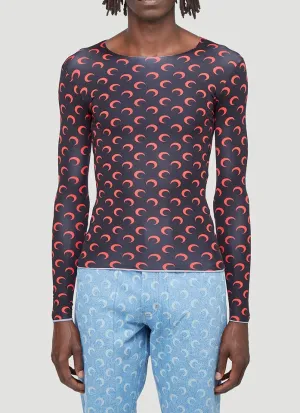 Marine Serre Moon Print Stretch Top
