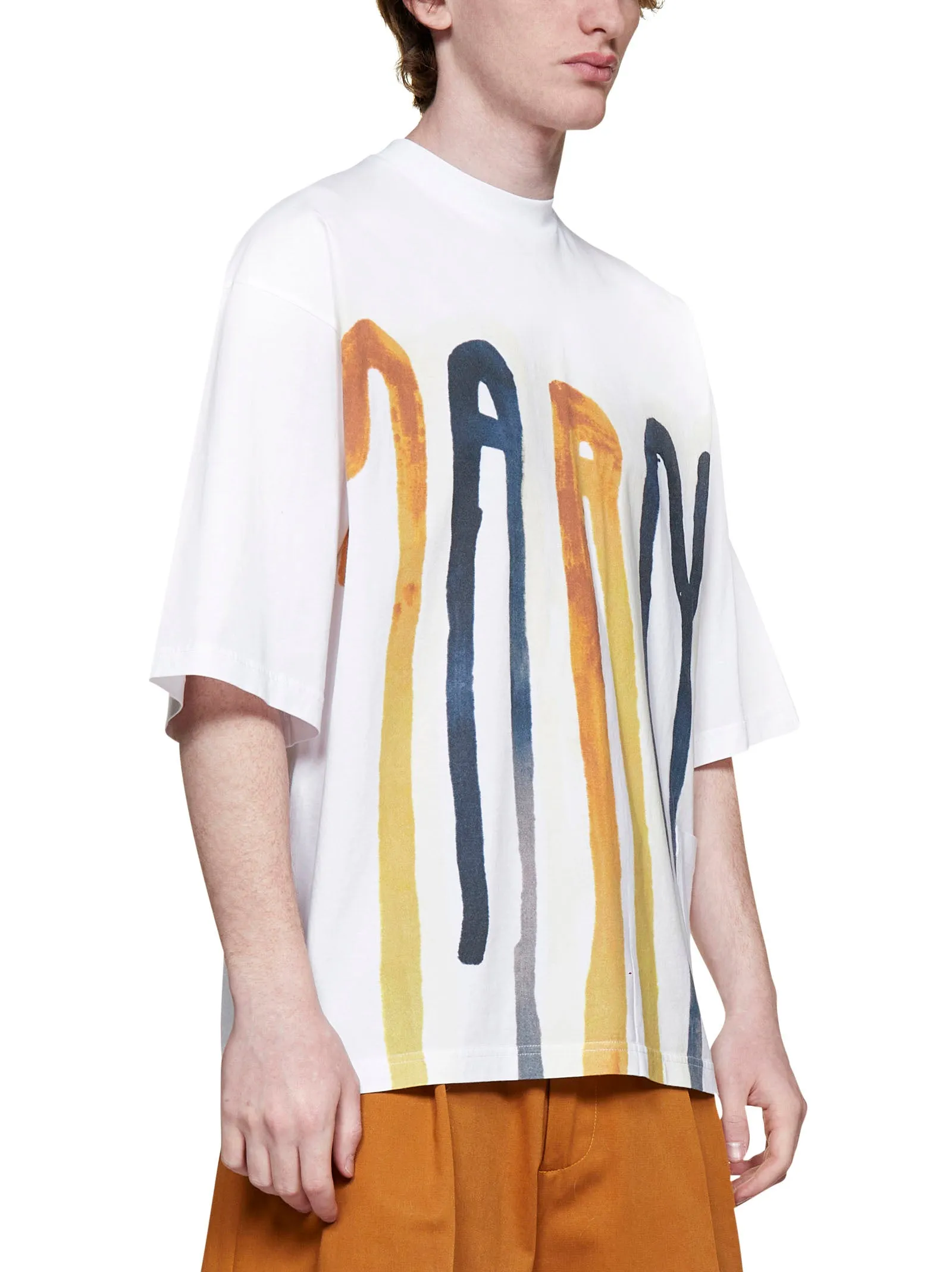 Marni Dripping Logo Jersey T-Shirt