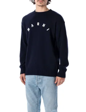 Marni Logo Embroidered Crewneck Sweater