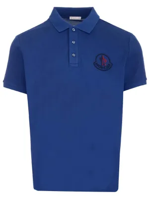Moncler Logo Embroidered Polo Shirt